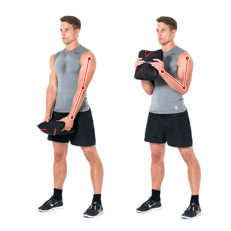 Arm curl online pad