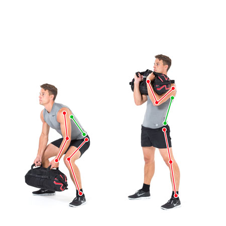 Chest exercises with sandbag hot sale