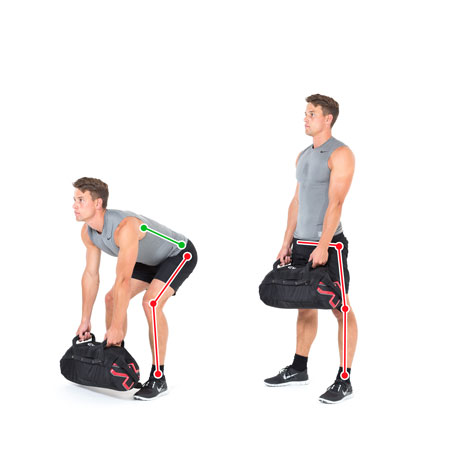 Sandbag upright online row