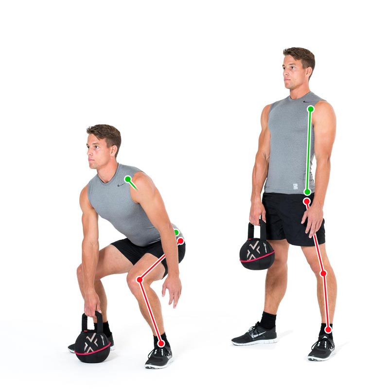 Kettlebell Exercise One Arm Deadlift