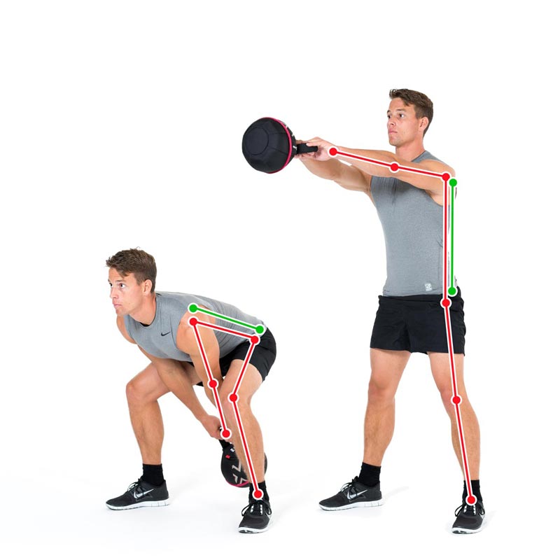 Kettlebell Exercise Swing to Strengthen the Back