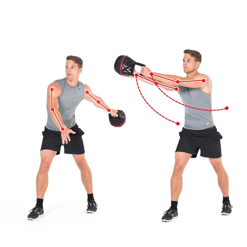 Kettlebell Exercise Circle Catch
